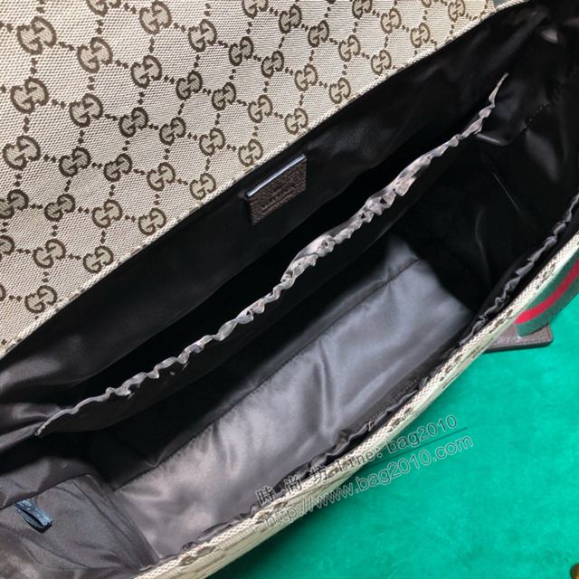 Gucci包 古馳男包 201761啡色 G家新款斜挎包 Gucci男單肩包  gudj1264